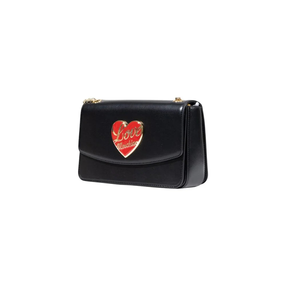 Sac à main en polyéthylène noir Love Moschino