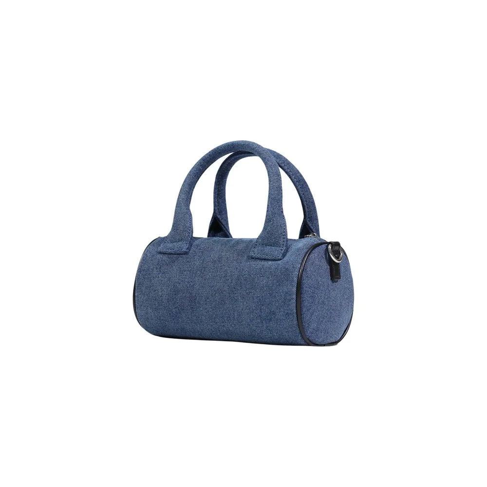 Love Moschino Blue Cotton Handbag