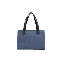 Love Moschino Blue Cotton Handbag