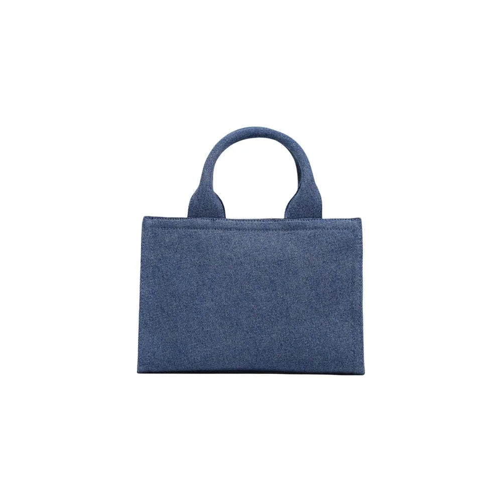 Love Moschino Blue Cotton Handbag