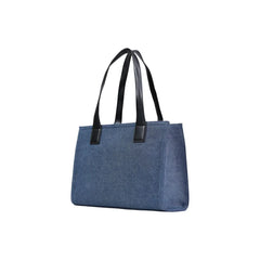 Love Moschino Blue Cotton Handbag