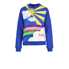 Love Moschino Blue Cotton Sweater - IT42