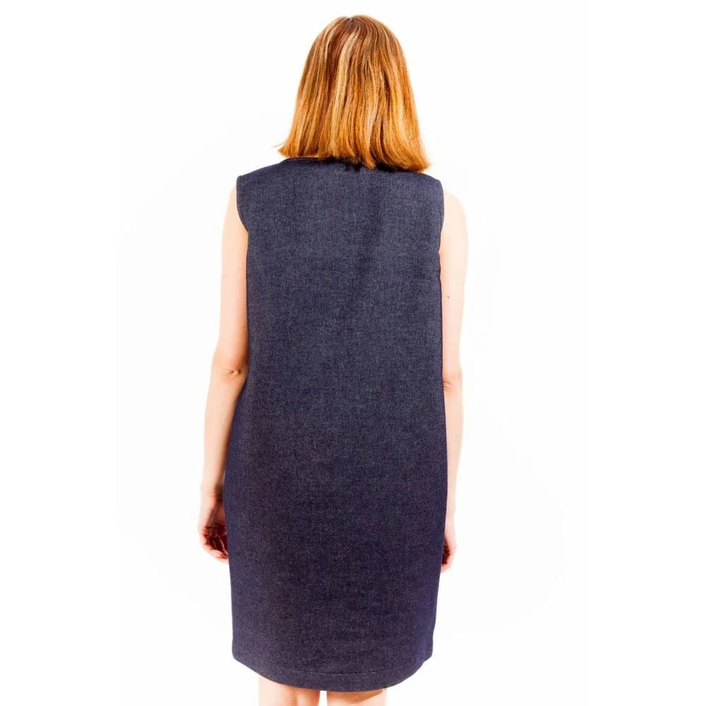 Love Moschino Blue Cotton Women Dress - 42