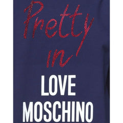 Love Moschino Blue Cotton Women Dress - IT44|L - Dresses