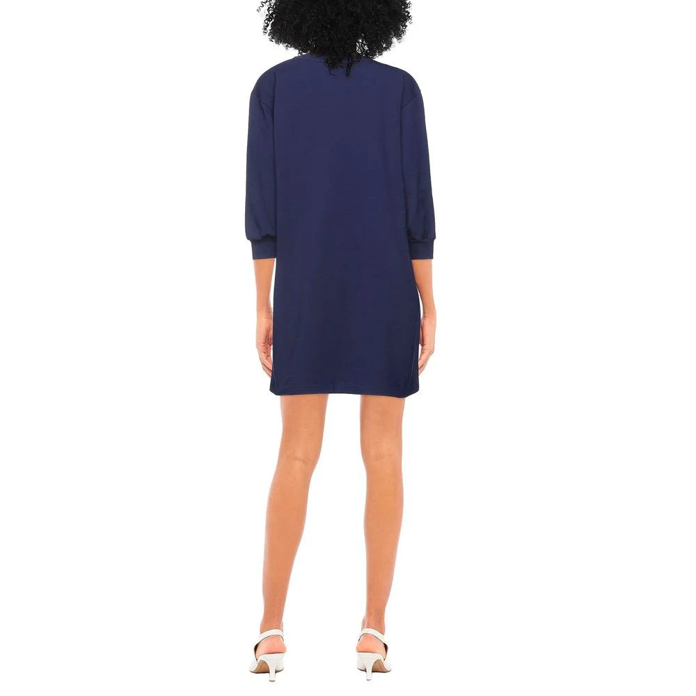Love Moschino Blue Cotton Women Dress - IT44|L - Dresses
