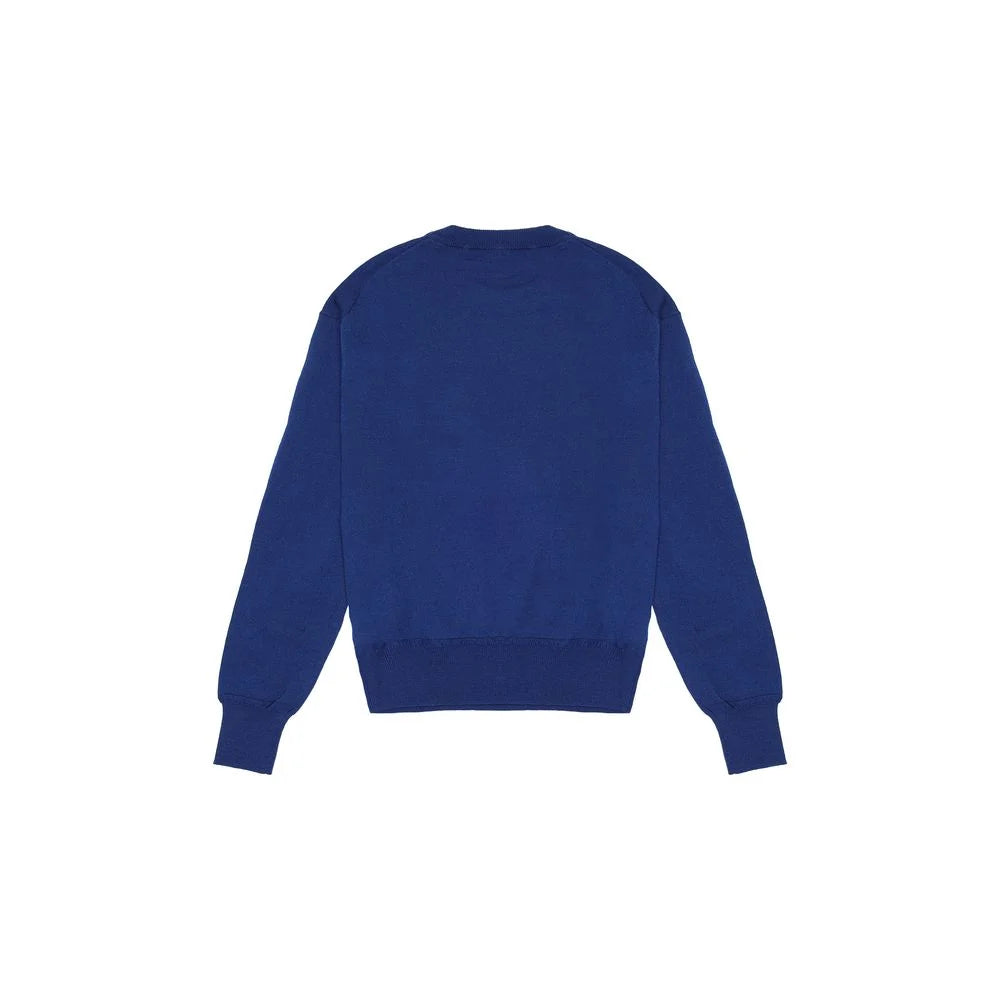 Love Moschino Blue Wool Sweatshirt - 44 | M
