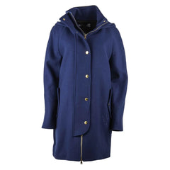 Love Moschino Blue Wool Women Coat - Overcoats