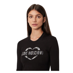 Love Moschino Chic Cotton Blend Logo Dress - Dresses