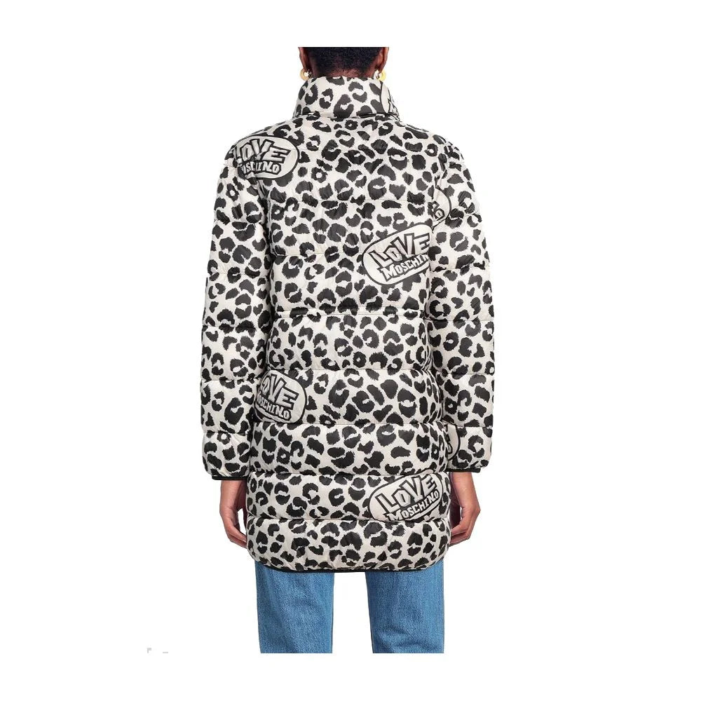 Love Moschino Chic Leopard Print Down Jacket - Puffer Jackets