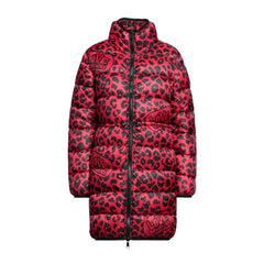 Love Moschino Chic Leopard Print Long Down Jacket - Puffer Jackets
