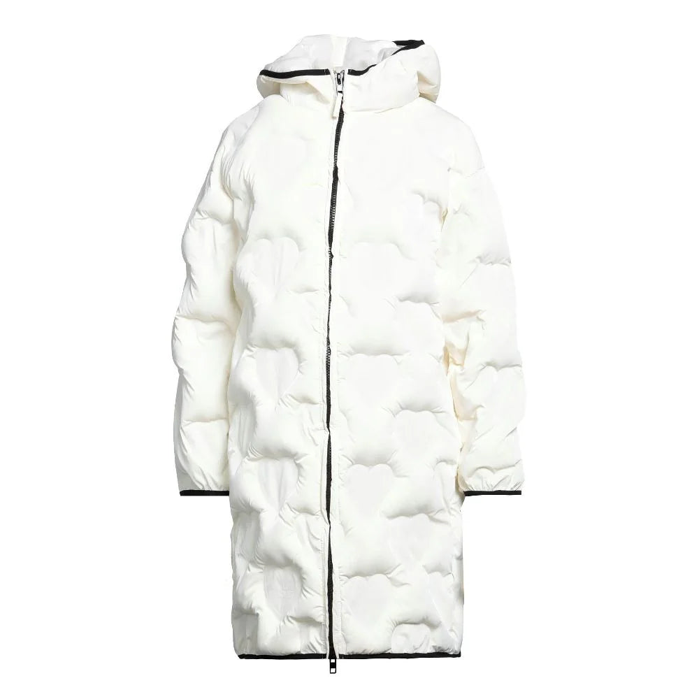 Love Moschino Chic Quilted Heart Long Down Jacket - Puffer Jackets