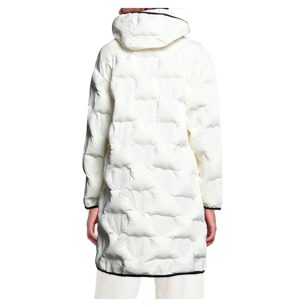 Love Moschino Chic Quilted Heart Long Down Jacket - Puffer Jackets