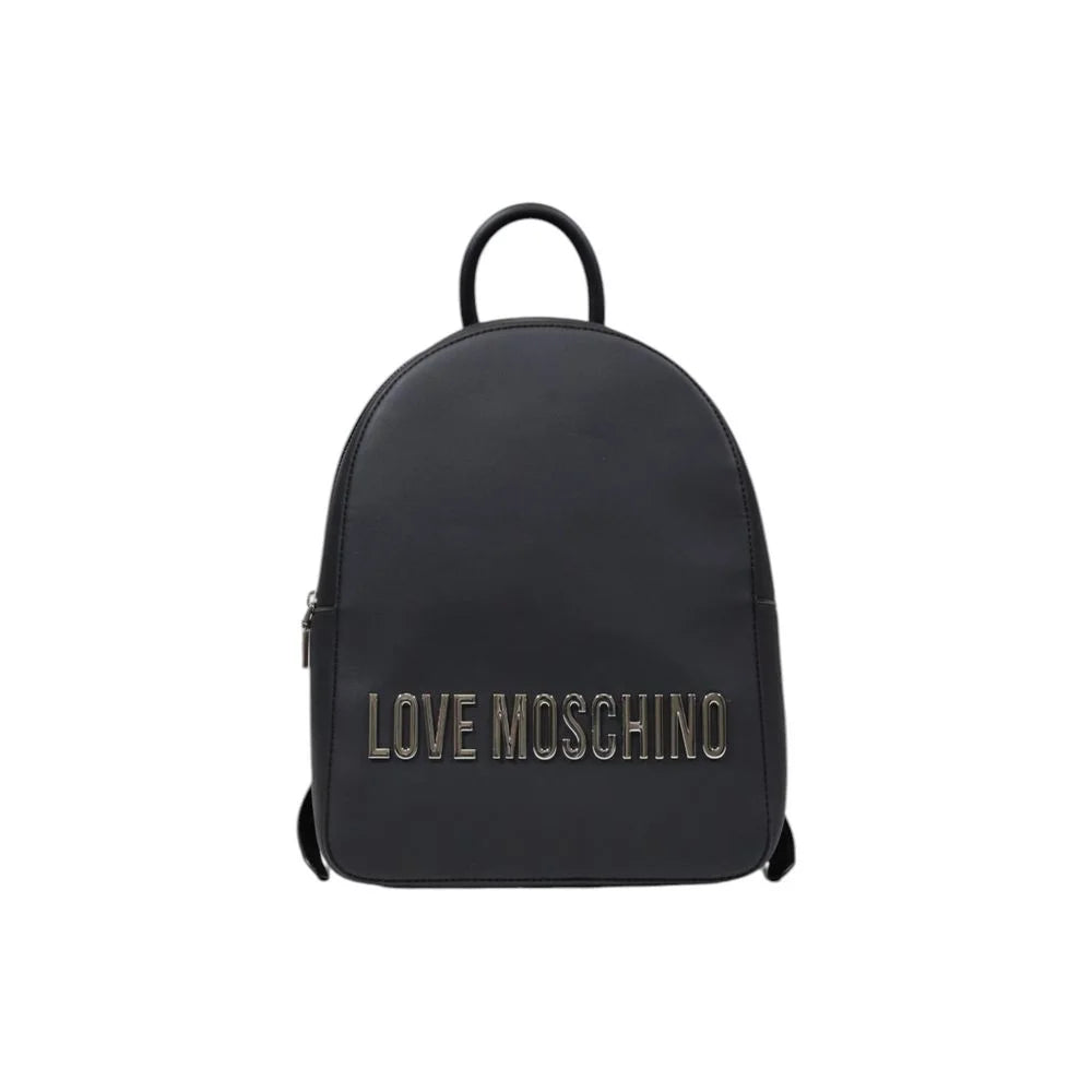Love Moschino Gray Polyethylene Backpack - Backpacks