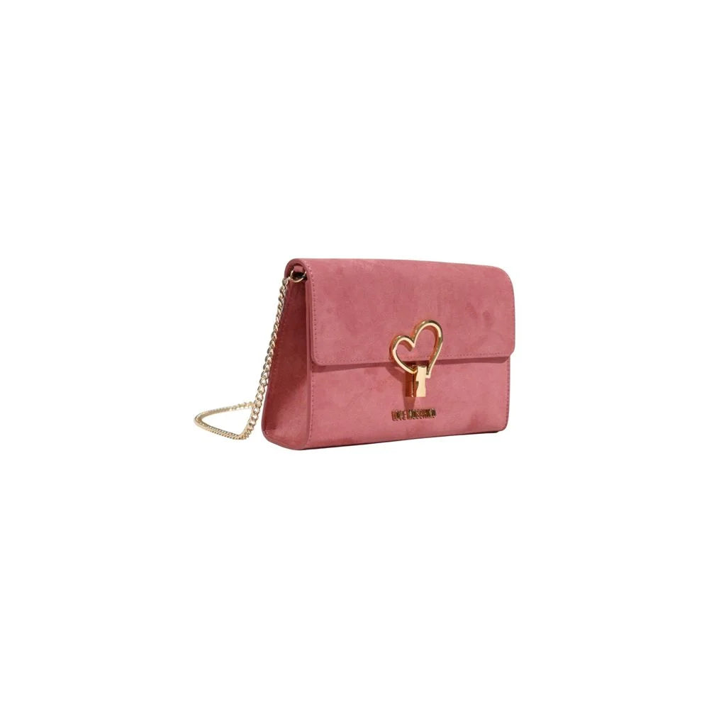 Love Moschino Pink Polyethylene Handbag - Clutch Bags