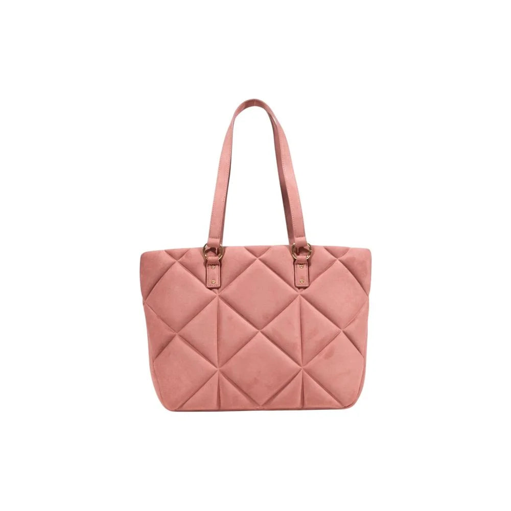 Love Moschino Pink Suede Leather Handbag - Shopper Bags