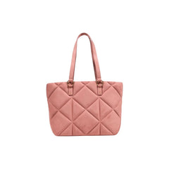 Love Moschino Pink Suede Leather Handbag - Shopper Bags