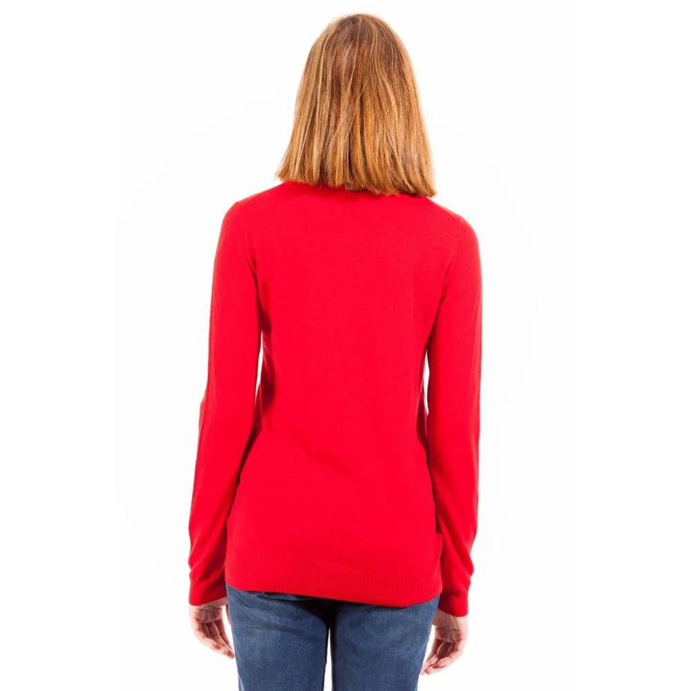 Love Moschino Red Polyester Sweater - 44 - Sweaters