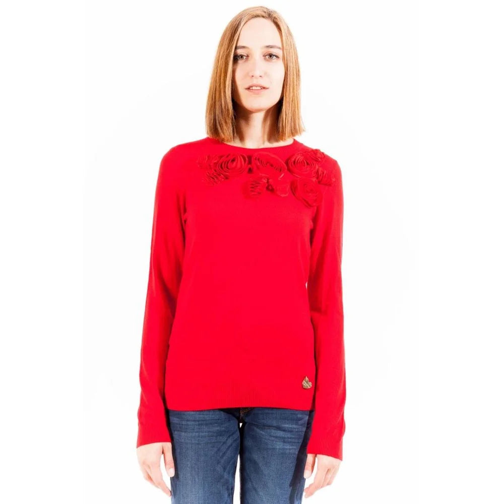 Love Moschino Red Polyester Sweater - 44 - Sweaters