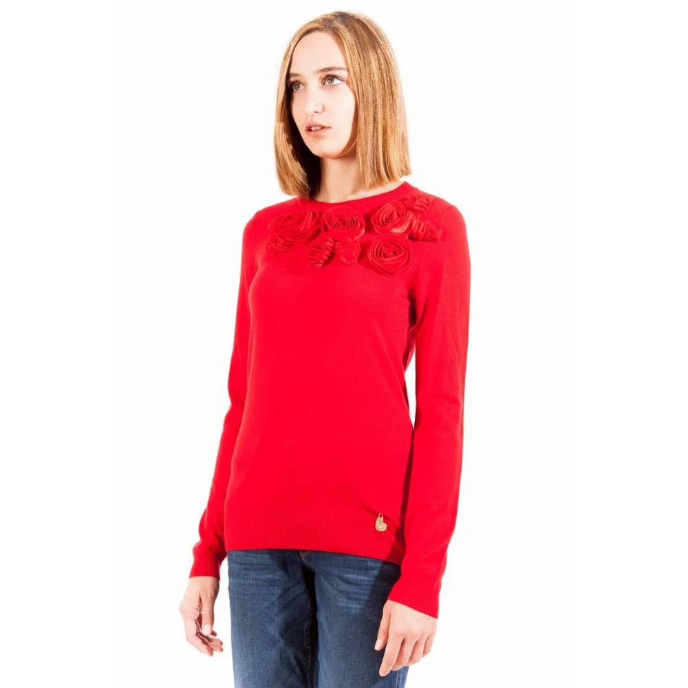 Love Moschino Red Polyester Sweater - 44 - Sweaters