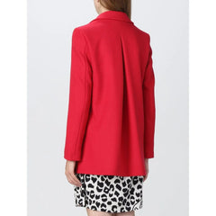 Love Moschino Red Wool Women’s Coat - Overcoats