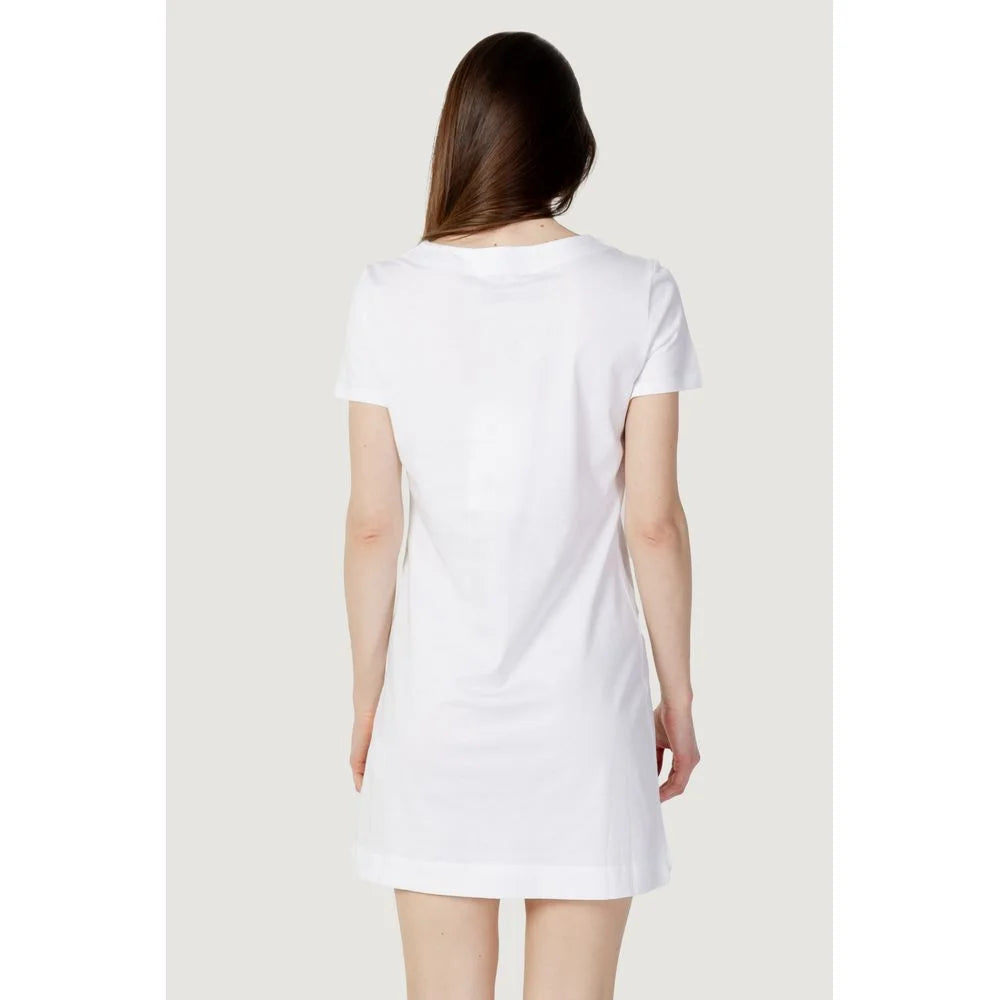 Love Moschino White Cotton Short - IT40 | XS - Dresses