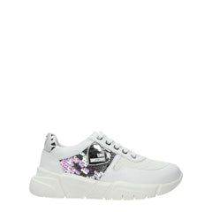 Love Moschino White Fabric Chunky Sneakers - EU38/US8 - Sneakers