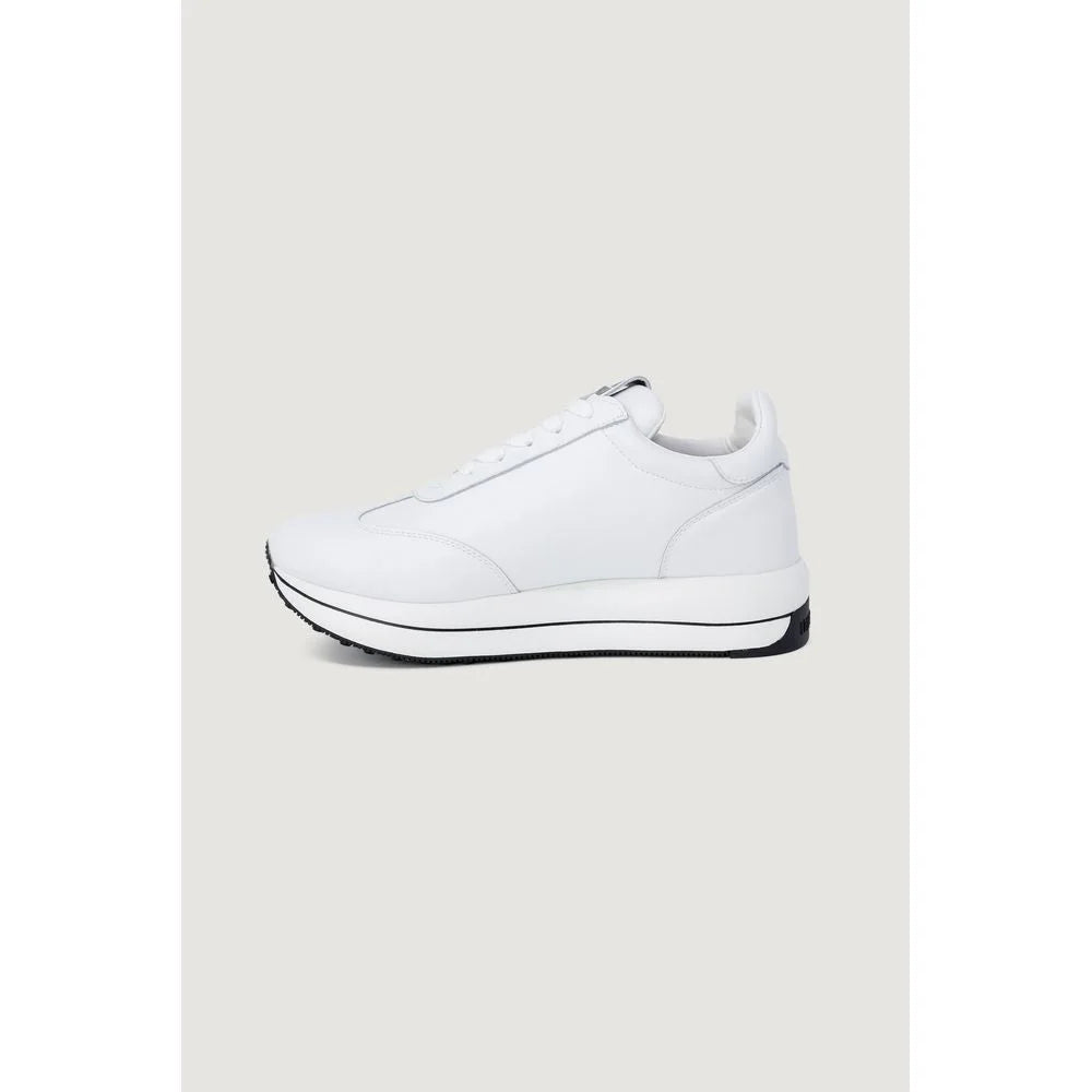 Love Moschino White Leather Low Top Sneakers
