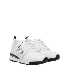 Love Moschino White Leather Low Tops