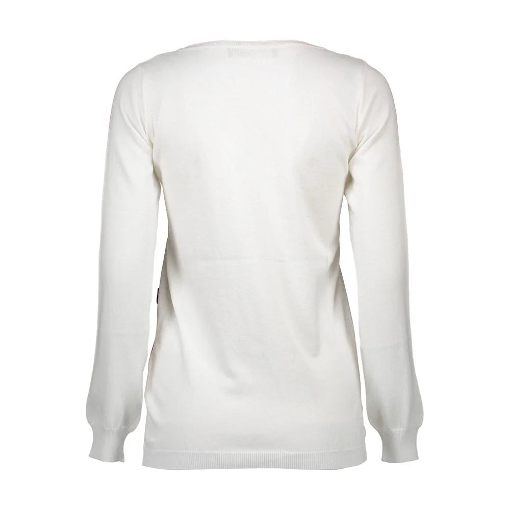 Love Moschino White Other Fibres Women Sweater - 40 - Sweaters