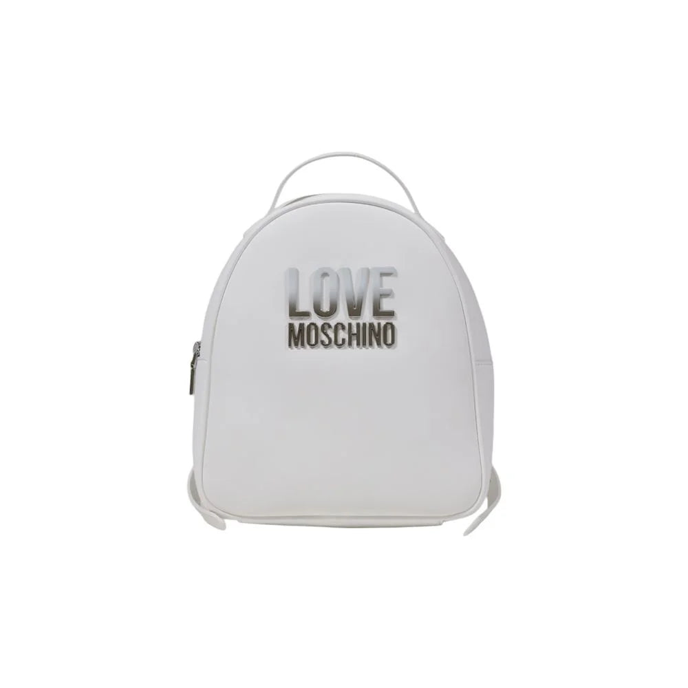 Love Moschino White Polyethylene Backpack - Backpacks