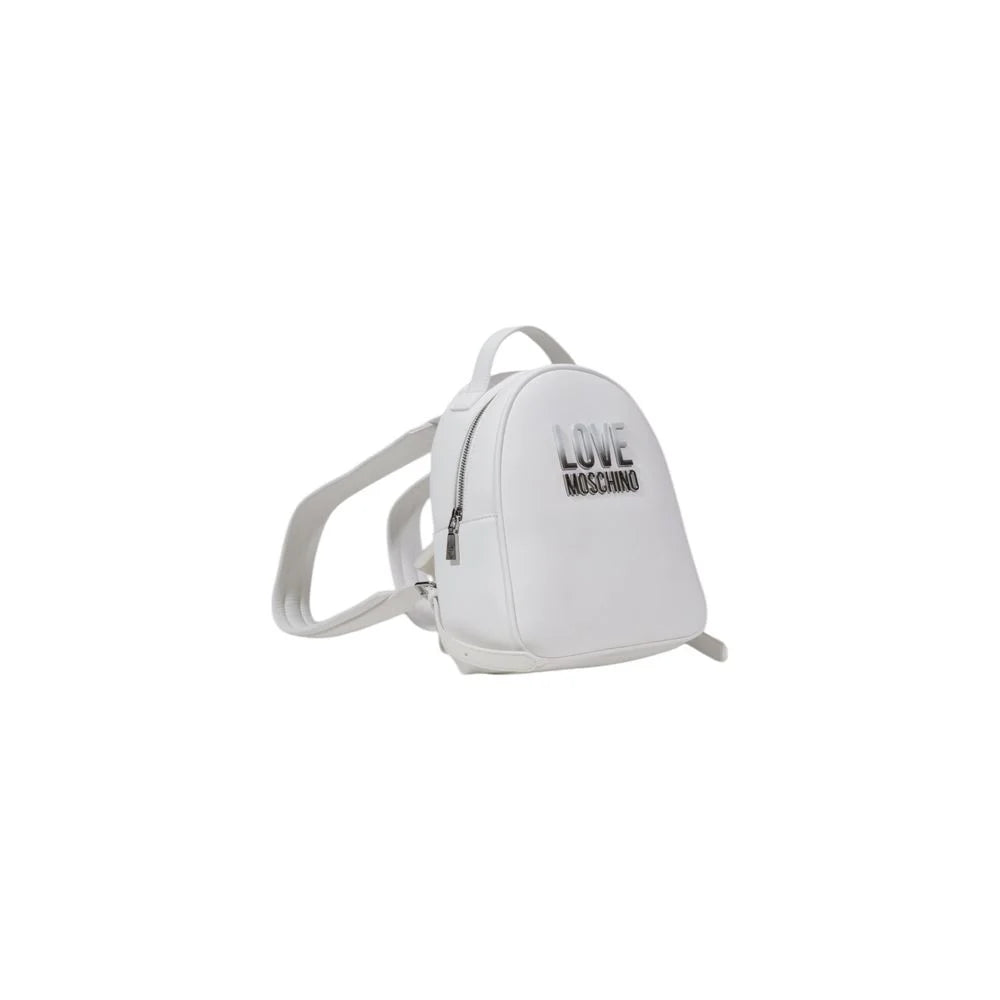 Love Moschino White Polyethylene Backpack - Backpacks