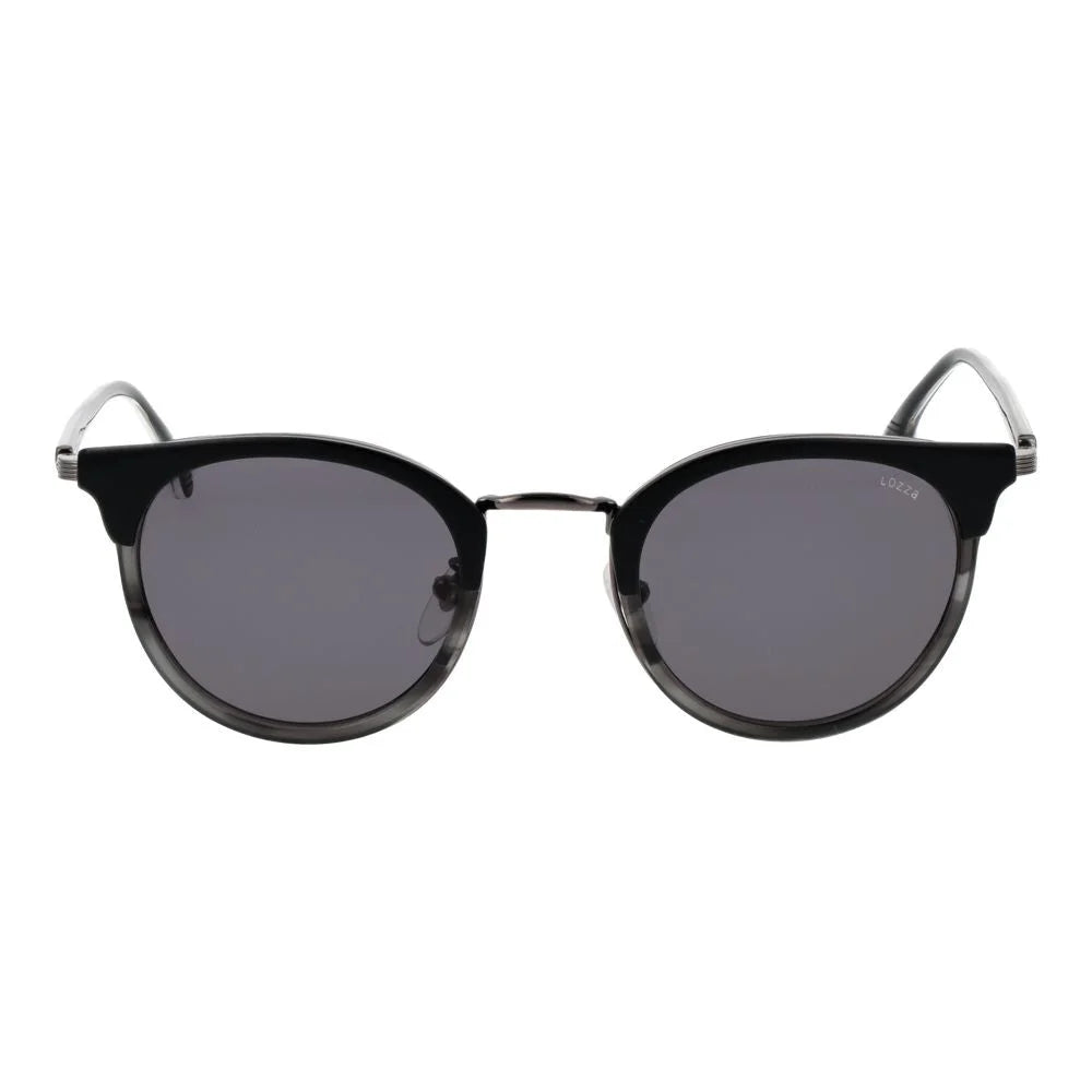 Lozza Black Stainless Steel Sunglasses