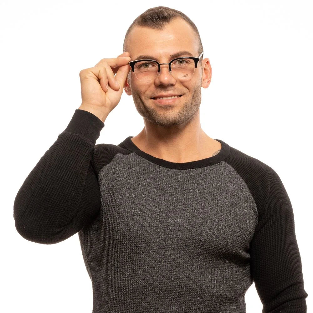 Lozza Black Unisex Glasses Frame - Eyeglasses