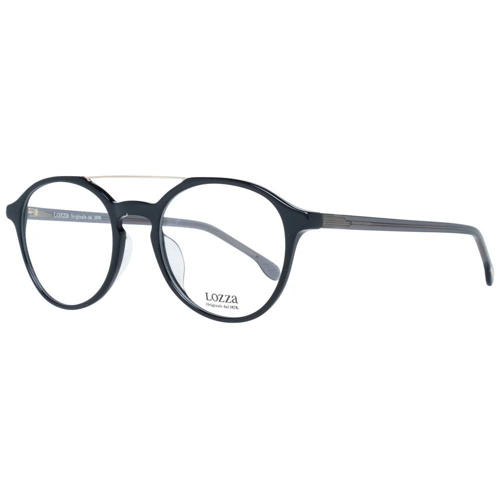 Lozza Black Unisex Glasses Frame - Eyeglasses
