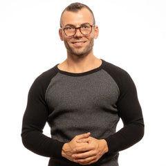 Lozza Brown Men Glasses Frame - Eyeglasses