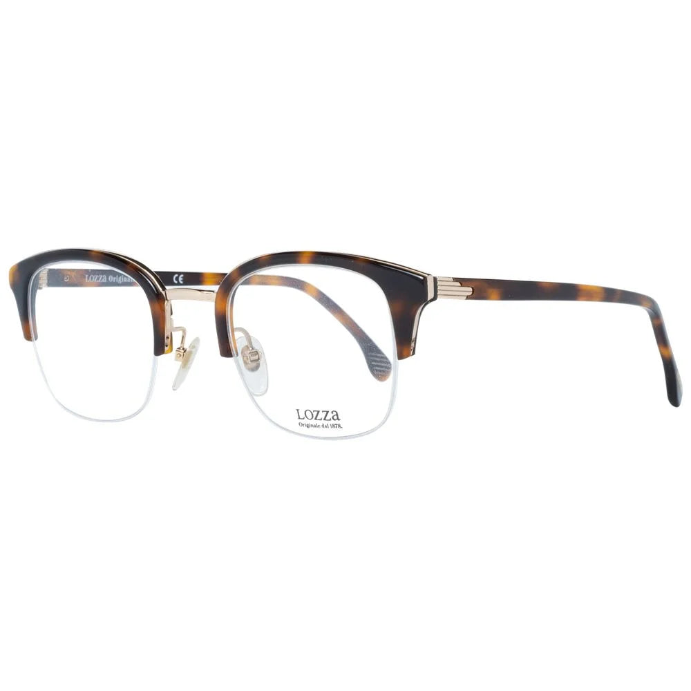 Lozza Brown Unisex Glasses Frame - Eyeglasses