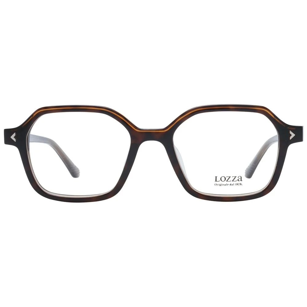 Lozza Brown Unisex Glasses Frame - Eyeglasses