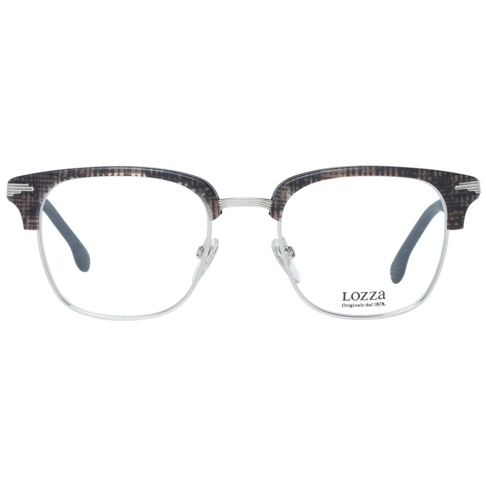 Lozza Brown Unisex Glasses Frame - Eyeglasses