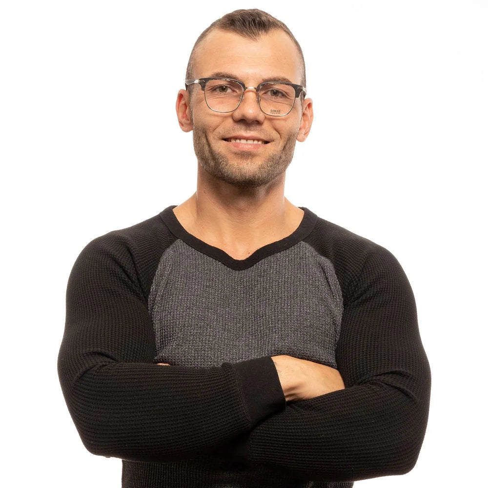 Lozza Brown Unisex Glasses Frame - Eyeglasses