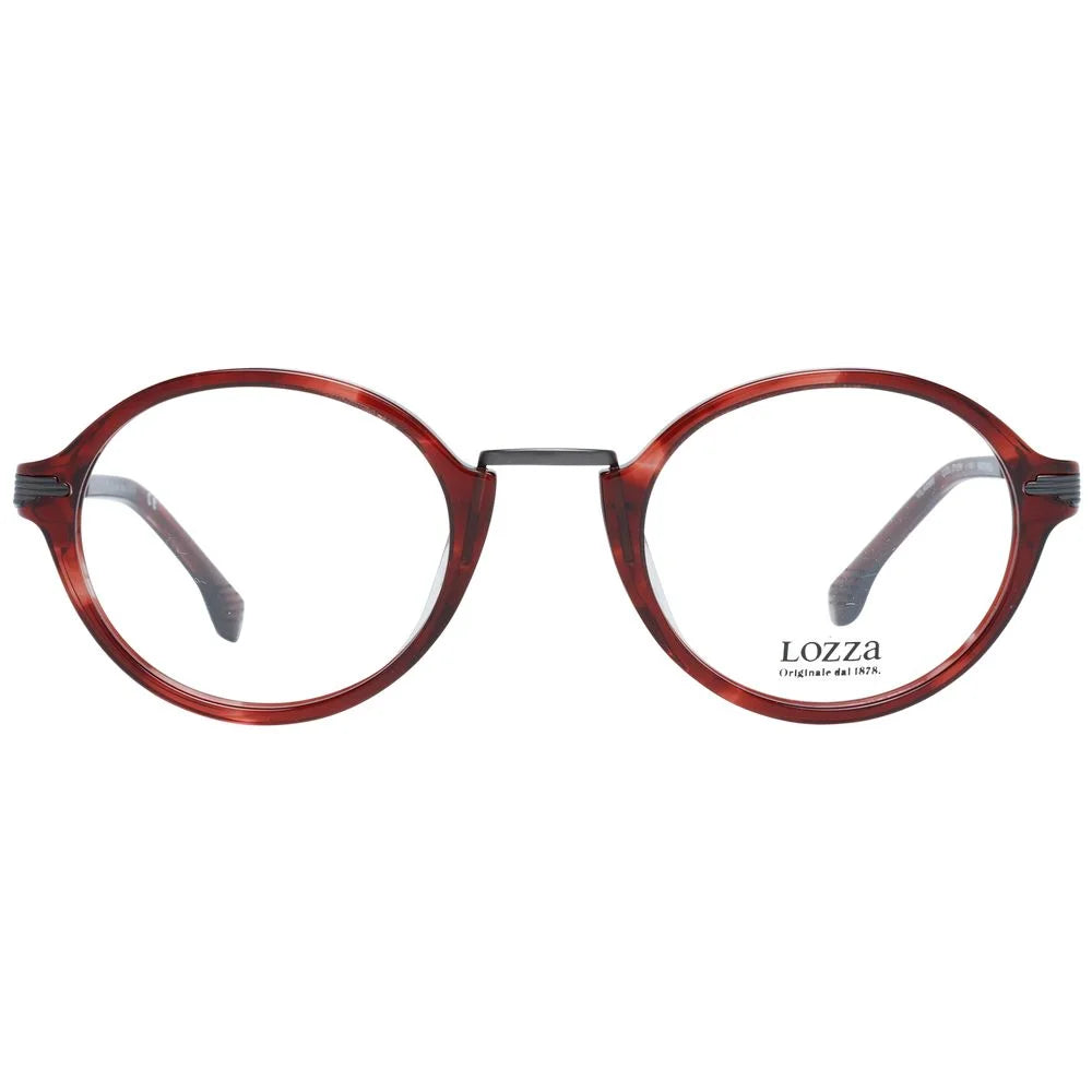 Lozza Burgundy Unisex Glasses Frame - Eyeglasses