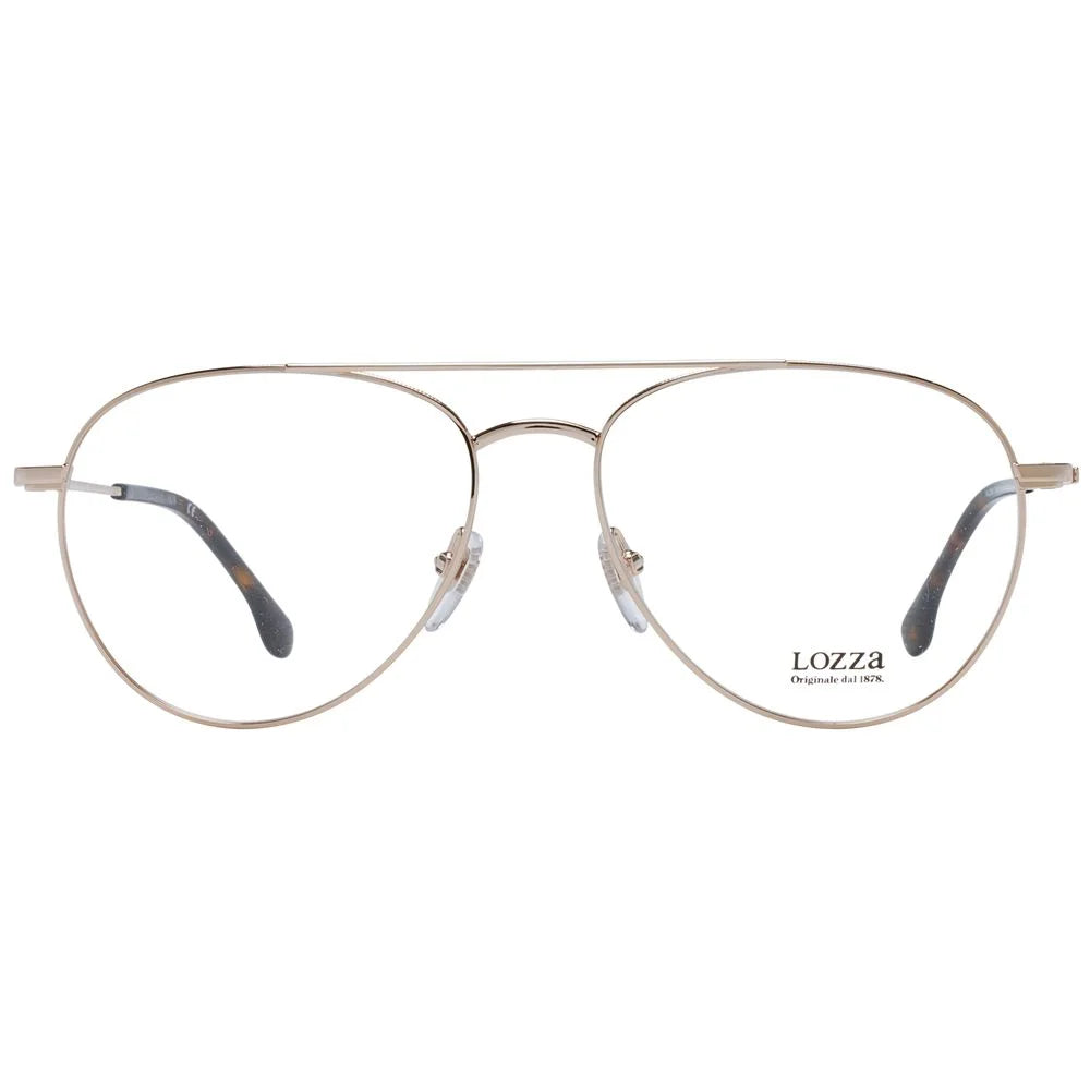 Lozza Gold Unisex Glasses Frame - Eyeglasses
