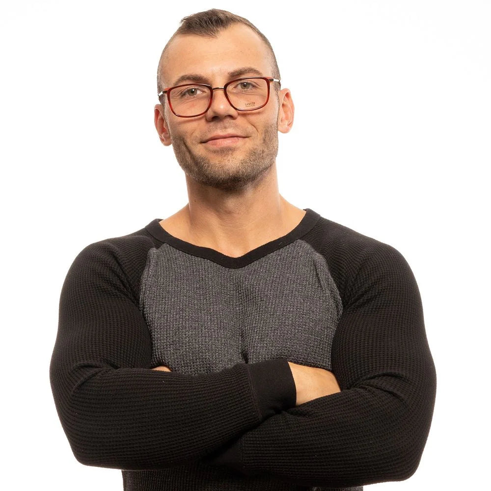 Lozza Red Men Glasses Frame - Eyeglasses