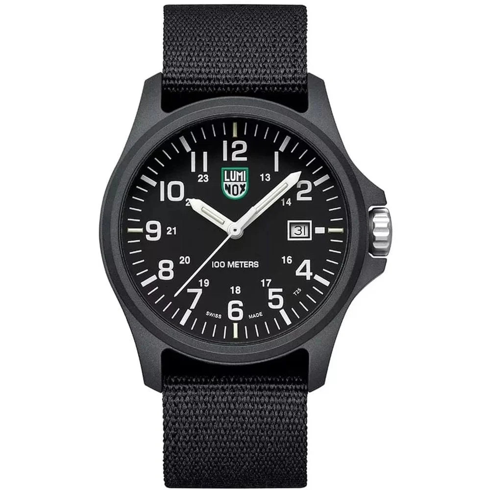 Zegarek sportowy Luminox czarny z nylonu - Zegarki