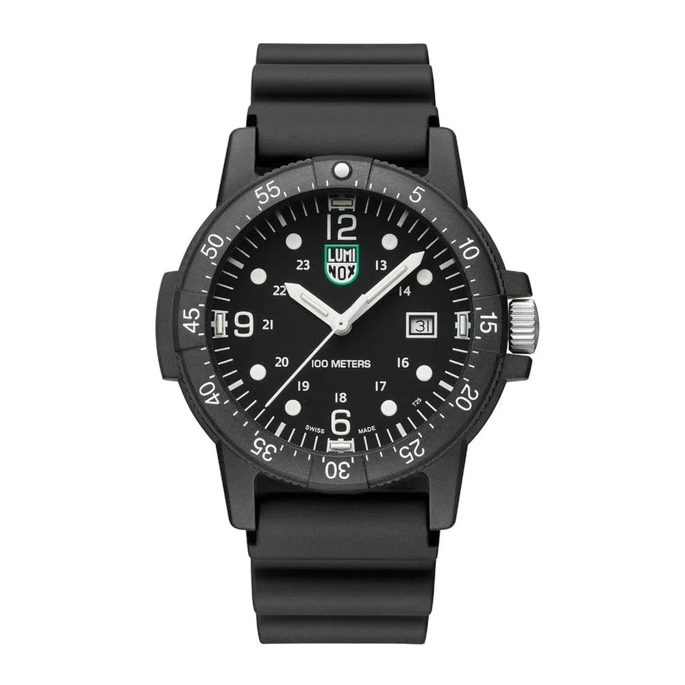 Zegarek sportowy Luminox czarny gumowy - Zegarki