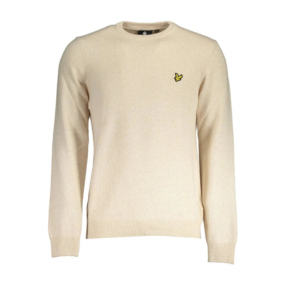 Lyle & Scott Beige Wool Sweater - S - Sweaters