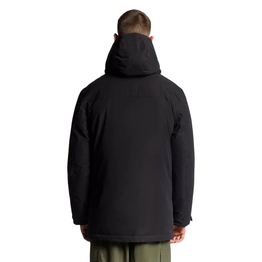 Lyle & Scott Black Polyester Parka - IT48 | L