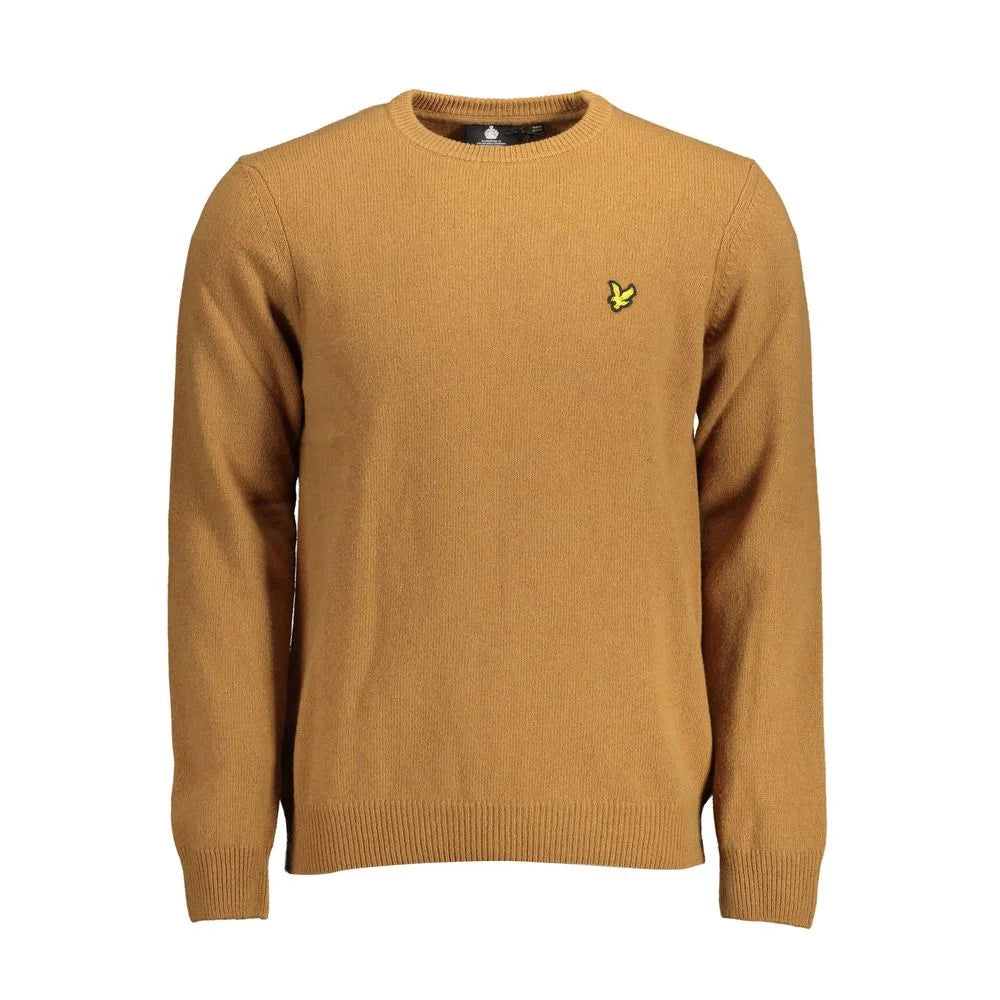 Lyle & Scott Brown Wool Men Sweater - S - Sweaters