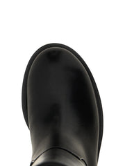 MACH & MACH Black Calfskin Over The Knee