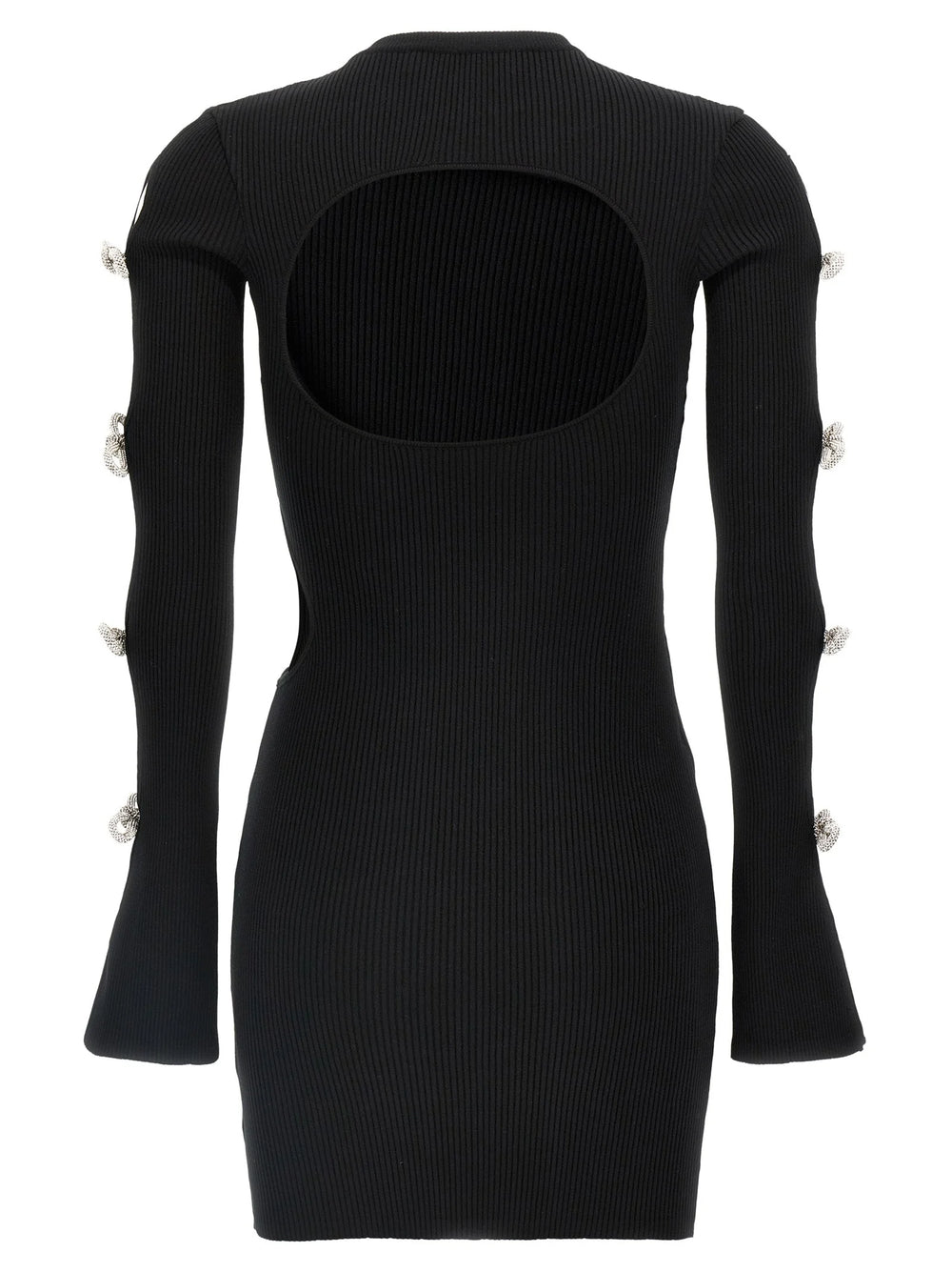 MACH & MACH Black Viscose Short Dress - L