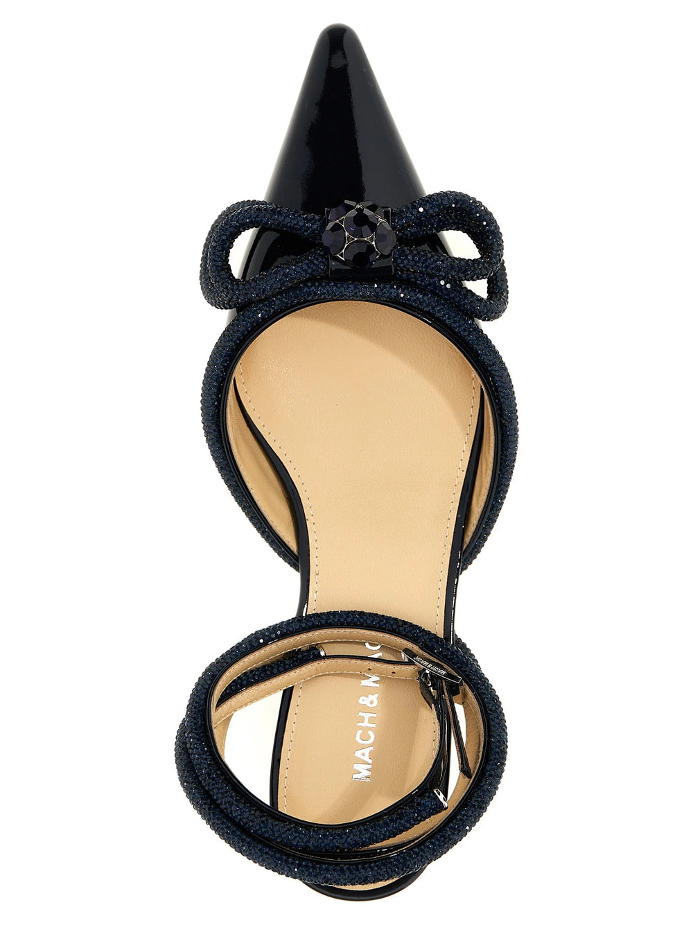 MACH & MACH Blue Calfskin Ballet Flats